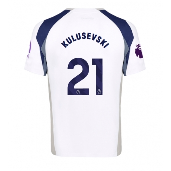 Billige Fotballdrakt Tottenham Hotspur Dejan Kulusevski #21 Replika Hjemmedrakt 2025-26 Kortermet